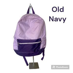 Old Navy Purple & Lavendar Canvas Backpack